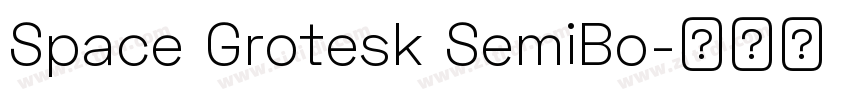Space Grotesk SemiBo字体转换